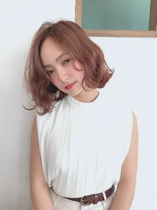 ワンブリーチ+髪質改善トリートメントで作る柔らかベージュカラ...